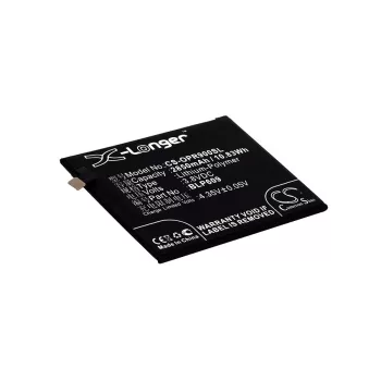   OPPO BLP609 helyettesítő mobiltelefon akkumulátor (Li-Polymer, 3.8V, 2850mAh / 10.83Wh) - Utángyártott