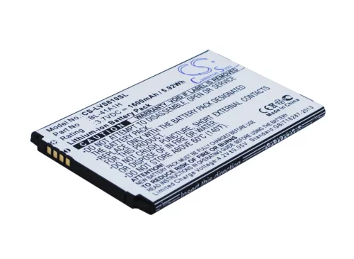 LG EAC62638301 helyettesítő mobiltelefon akkumulátor (Li-ion, 3.7V, 1600mAh / 5.92Wh) - Utángyártott