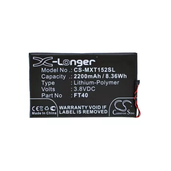   Motorola SNN5956A helyettesítő mobiltelefon akkumulátor (Li-Polymer, 3.8V, 2200mAh / 8.36Wh) - Utángyártott