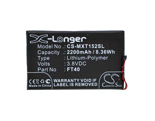Motorola SNN5956A helyettesítő mobiltelefon akkumulátor (Li-Polymer, 3.8V, 2200mAh / 8.36Wh) - Utángyártott