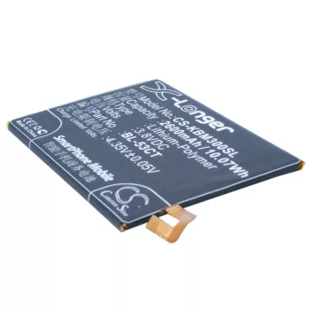   KOOBEE BL-53CT helyettesítő mobiltelefon akkumulátor (Li-Polymer, 3.8V, 2650mAh / 10.07Wh) - Utángyártott