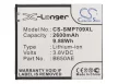 Samsung B650AE helyettesítő mobiltelefon akkumulátor (Li-ion, 3.8V, 2600mAh / 9.88Wh) - Utángyártott