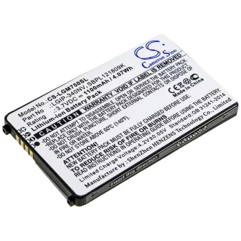   LG SBPP0027503 helyettesítő mobiltelefon akkumulátor (Li-ion, 3.7V, 1100mAh / 4.07Wh) - Utángyártott
