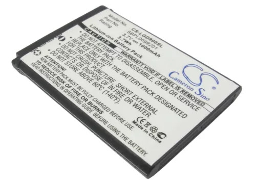 LG LGIP-520N, SBPL0099201 helyettesítő mobiltelefon akkumulátor (Li-ion, 3.7V, 1000mAh) - Utángyártott