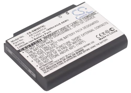 Samsung AB103450CA helyettesítő mobiltelefon akkumulátor (Li-ion, 3.7V, 1800mAh) - Utángyártott