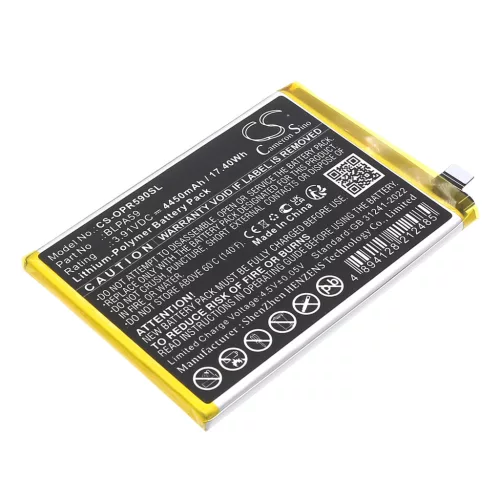 OPPO BLPA59 helyettesítő mobiltelefon akkumulátor (Li-Polymer, 3.91V, 4450mAh / 17.40Wh) - Utángyártott