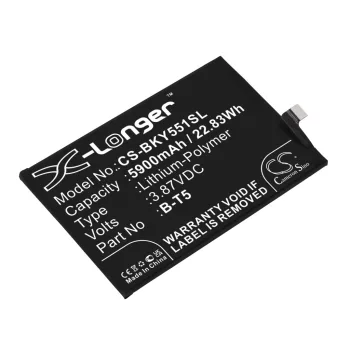   VIVO B-T5 helyettesítő mobiltelefon akkumulátor (Li-Polymer, 3.87V, 5900mAh / 22.83Wh) - Utángyártott