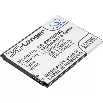   Samsung EB-L1K6ILZ helyettesítő mobiltelefon akkumulátor (Li-ion, 3.7V, 1800mAh / 6.66Wh) - Utángyártott
