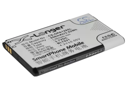 OPPO BLT021 helyettesítő mobiltelefon akkumulátor (Li-ion, 3.7V, 950mAh / 3.52Wh) - Utángyártott