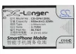OPPO BLT021 helyettesítő mobiltelefon akkumulátor (Li-ion, 3.7V, 950mAh / 3.52Wh) - Utángyártott