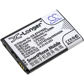   ZTE Li3715T42p3H634254 helyettesítő mobiltelefon akkumulátor (Li-ion, 3.7V, 1500mAh / 5.55Wh) - Utángyártott