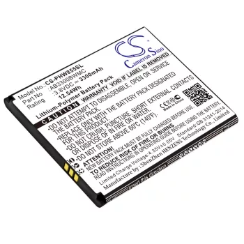   Philips AB3300BWMC helyettesítő mobiltelefon akkumulátor (Li-Polymer, 3.8V, 3300mAh / 12.54Wh) - Utángyártott