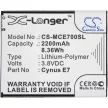 Mobistel Cynus E7 helyettesítő mobiltelefon akkumulátor (Li-Polymer, 3.8V, 2200mAh / 8.36Wh) - Utángyártott