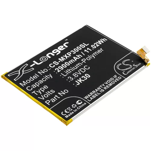 Motorola JK30 helyettesítő mobiltelefon akkumulátor (Li-Polymer, 3.8V, 2900mAh / 11.02Wh) - Utángyártott