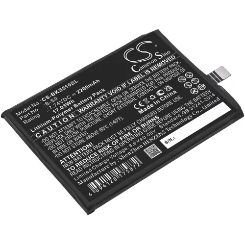 VIVO B-S9 helyettesítő mobiltelefon akkumulátor (Li-Polymer, 7.74V, 2200mAh / 17.03Wh) - Utángyártott