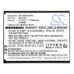 Schok SB2000 helyettesítő mobiltelefon akkumulátor (Li-ion, 3.8V, 1700mAh / 6.46Wh) - Utángyártott