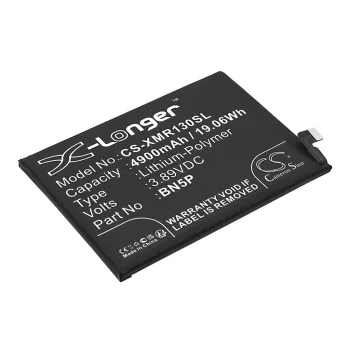   Redmi BN5P helyettesítő mobiltelefon akkumulátor (Li-Polymer, 3.89V, 4900mAh / 19.06Wh) - Utángyártott
