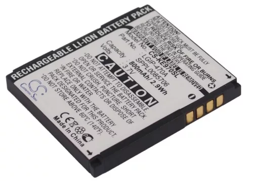 LG SPPL0085706 helyettesítő mobiltelefon akkumulátor (Li-ion, 3.7V, 800mAh) - Utángyártott