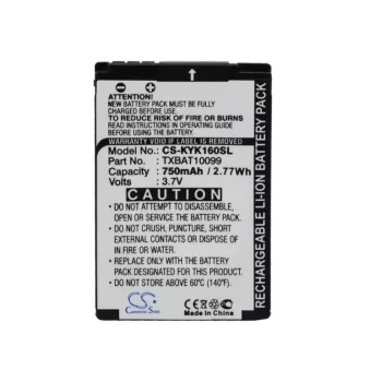   Kyocera TXBAT10099 helyettesítő mobiltelefon akkumulátor (Li-ion, 3.7V, 750mAh) - Utángyártott