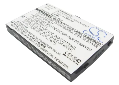 Mitac EM3T171103C12 helyettesítő mobiltelefon akkumulátor (Li-ion, 3.7V, 1200mAh / 4.44Wh) - Utángyártott