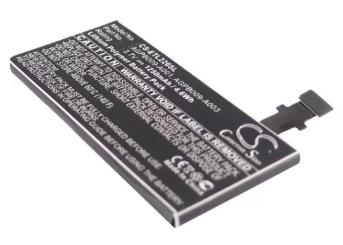 Sony Ericsson AGPB009-A001 helyettesítő mobiltelefon akkumulátor (Li-ion, 3.7V, 1250mAh / 4.63Wh) - Utángyártott