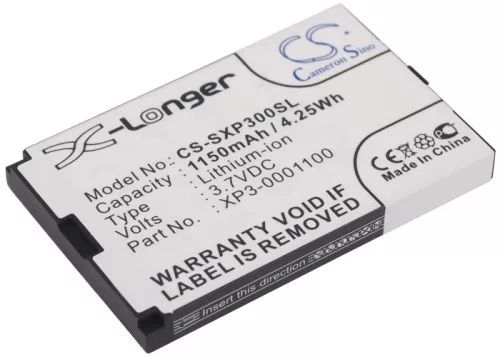 Socketmobile XP3-0001100 helyettesítő mobiltelefon akkumulátor (Li-ion, 3.7V, 1150mAh / 4.25Wh) - Utángyártott