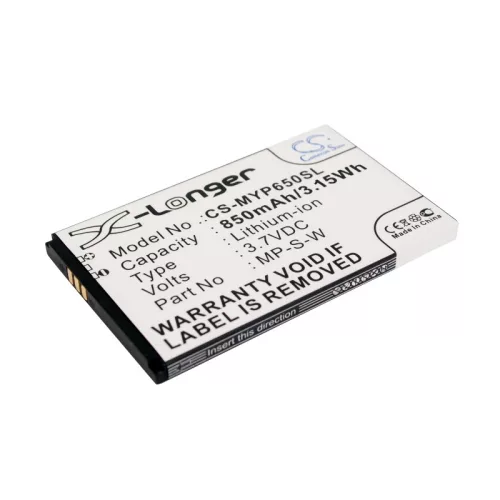MyPhone MP-S-W helyettesítő mobiltelefon akkumulátor (Li-ion, 3.7V, 850mAh / 3.15Wh) - Utángyártott