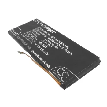   Lenovo BL207 helyettesítő mobiltelefon akkumulátor (Li-Polymer, 3.7V, 2500mAh / 9.25Wh) - Utángyártott