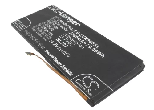 Lenovo BL207 helyettesítő mobiltelefon akkumulátor (Li-Polymer, 3.7V, 2500mAh / 9.25Wh) - Utángyártott