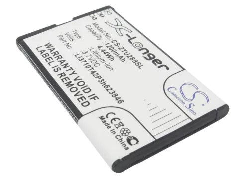 ZTE Li3710T42P3h623846 helyettesítő mobiltelefon akkumulátor (Li-ion, 3.7V, 1200mAh / 4.44Wh) - Utángyártott