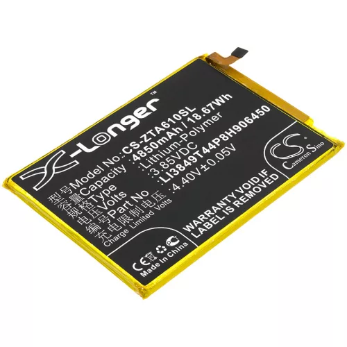 ZTE LI3849T44P8H906450 helyettesítő mobiltelefon akkumulátor (Li-Polymer, 3.85V, 4850mAh / 18.67Wh) - Utángyártott