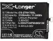 ZTE Li3932T44P6h806139 helyettesítő mobiltelefon akkumulátor (Li-Polymer, 3.85V, 3100mAh / 11.94Wh) - Utángyártott