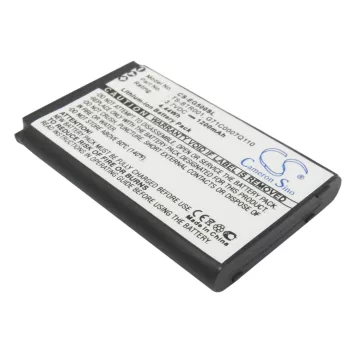   Toshiba TS-BTR001 helyettesítő mobiltelefon akkumulátor (Li-ion, 3.7V, 1200mAh / 4.44Wh) - Utángyártott