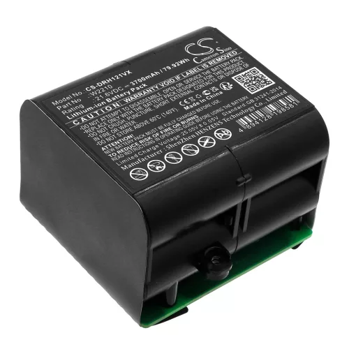 Dreame W2210-6S1P-BWB helyettesítő takarítógép akkumulátor (Li-ion, 21.6V, 3700mAh / 79.92Wh) - Utángyártott