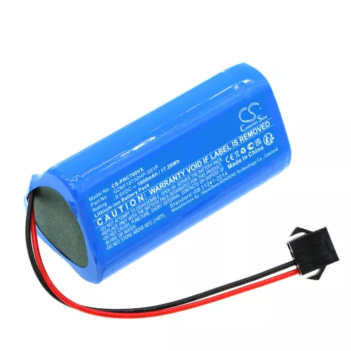 Pure Clean GZNF18730HP-3S1P helyettesítő takarítógép akkumulátor (LiFePO4, 9.6V, 1800mAh / 17.28Wh) - Utángyártott