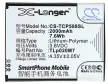 TCL TLp020M7 helyettesítő mobiltelefon akkumulátor (Li-Polymer, 3.8V, 2000mAh / 7.60Wh) - Utángyártott