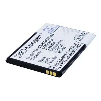   NGM BL-52 helyettesítő mobiltelefon akkumulátor (Li-ion, 3.7V, 1400mAh / 5.18Wh) - Utángyártott
