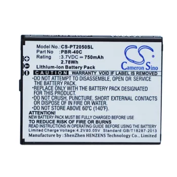   Pantech PBR-40C helyettesítő mobiltelefon akkumulátor (Li-ion, 3.7V, 750mAh / 2.78Wh) - Utángyártott