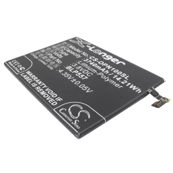   OPPO BLP557 helyettesítő mobiltelefon akkumulátor (Li-Polymer, 3.8V, 3740mAh / 14.21Wh) - Utángyártott