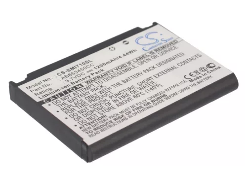 Samsung AB653450CC helyettesítő mobiltelefon akkumulátor (Li-ion, 3.7V, 1200mAh) - Utángyártott
