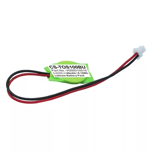 Toshiba V000010510 helyettesítő akkumulátor (Lithium, 3.0V, 40mAh / 0.12Wh) - Utángyártott
