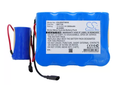 Shark XBP736 helyettesítő takarítógép akkumulátor (Ni-MH, 15.6V, 3000mAh / 46.80Wh) - Utángyártott