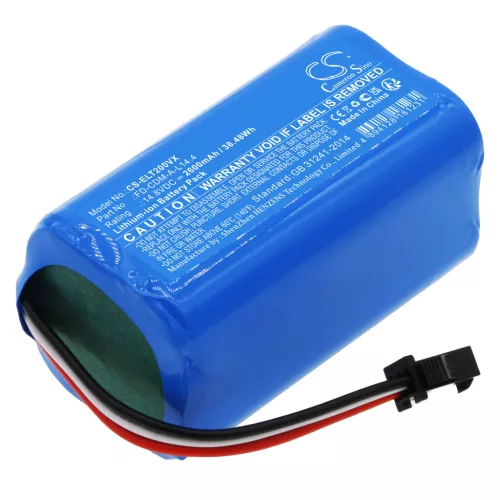 Elfbot FD-CDM-A-L14.4 helyettesítő takarítógép akkumulátor (Li-ion, 14.8V, 2600mAh / 38.48Wh) - Utángyártott