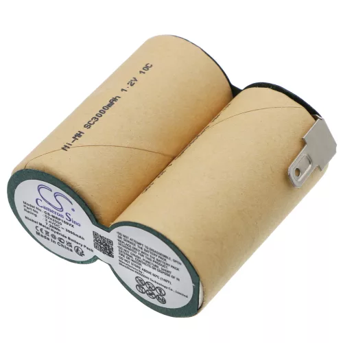 Miele S242000 helyettesítő takarítógép akkumulátor (Ni-MH, 2.4V, 3000mAh / 7.20Wh) - Utángyártott