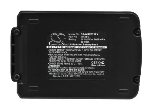 Worx WX156 helyettesítő szerszámgép akkumulátor (Li-ion, 16.0V, 2000mAh / 32.0Wh) - Utángyártott