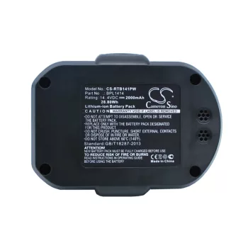   Ryobi BPL1414 helyettesítő szerszámgép akkumulátor (Li-ion, 14.4V, 2000mAh / 28.80Wh) - Utángyártott