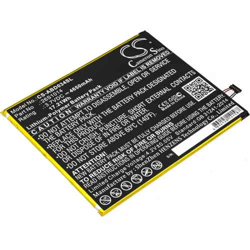 Amazon Kindle Fire 8 7 Generációs készülékhez E-book olvasó akkumulátor (3.7V, 4650mAh / 17.21Wh) - Utángyártott