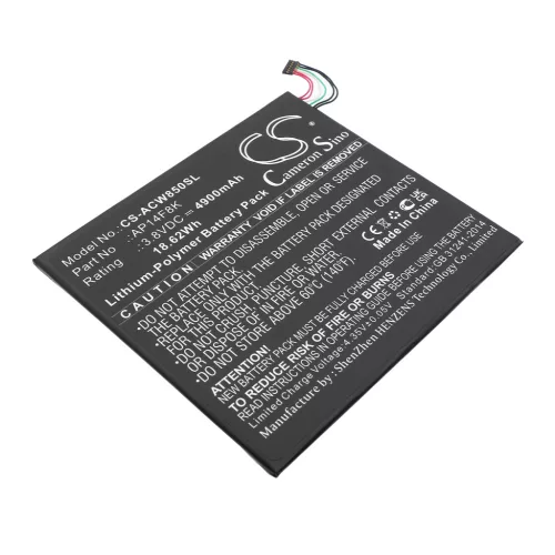Acer Iconia Tab A1-850 készülékhez mobiltelefon akkumulátor (3.8V, 4900mAh / 18.62Wh) - Utángyártott