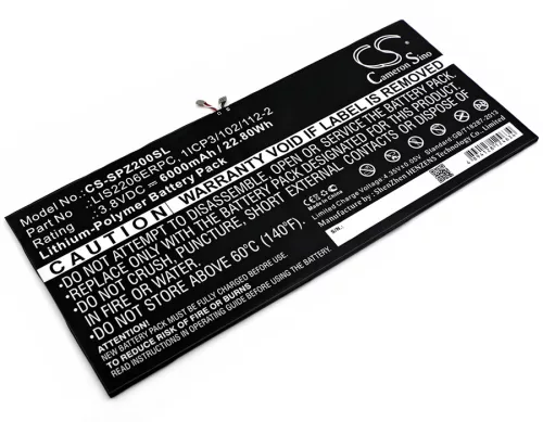Sony Castor készülékhez tablet akkumulátor (3.8V, 6000mAh / 22.8Wh) - Utángyártott