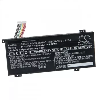   Machenike F117 Break, F117-B készülékekhez laptop akkumulátor (11.4V, 4000mAh / 45.6Wh) - Utángyártott